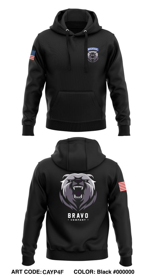 Bravo Company Store 2  Core Men's Hooded Performance Sweatshirt - CAYP4F