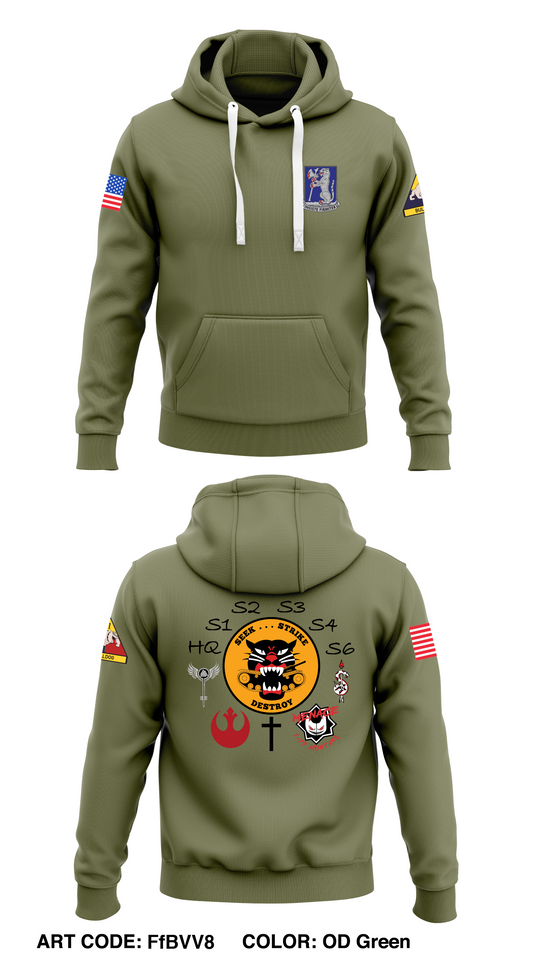 HHC, 1-77 AR  Core Men's Hooded Performance Sweatshirt - FfBVV8