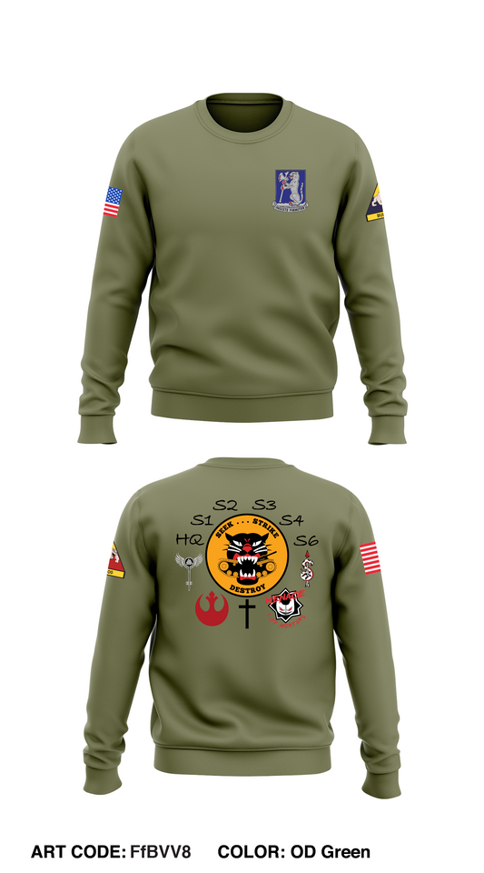 HHC, 1-77 AR Core Men's Crewneck Performance Sweatshirt - FfBVV8