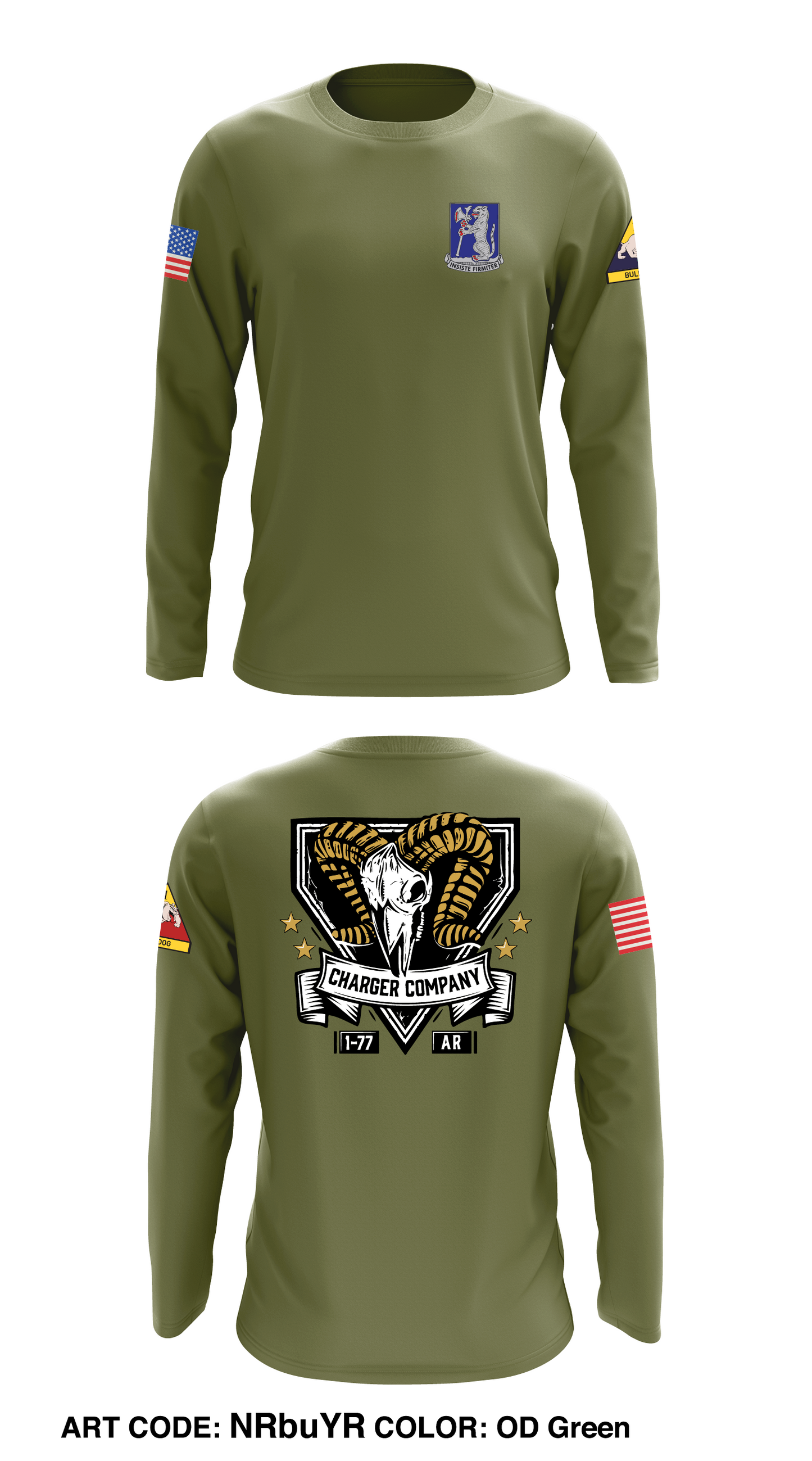Charger Co, 1-77 AR Core Men's LS Performance Tee - NRbuYR