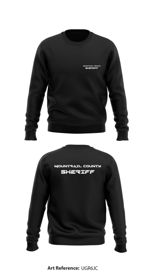 Mountrail County Sheriff Store 1 Core Men's Crewneck Performance Sweatshirt - uGR6Jc