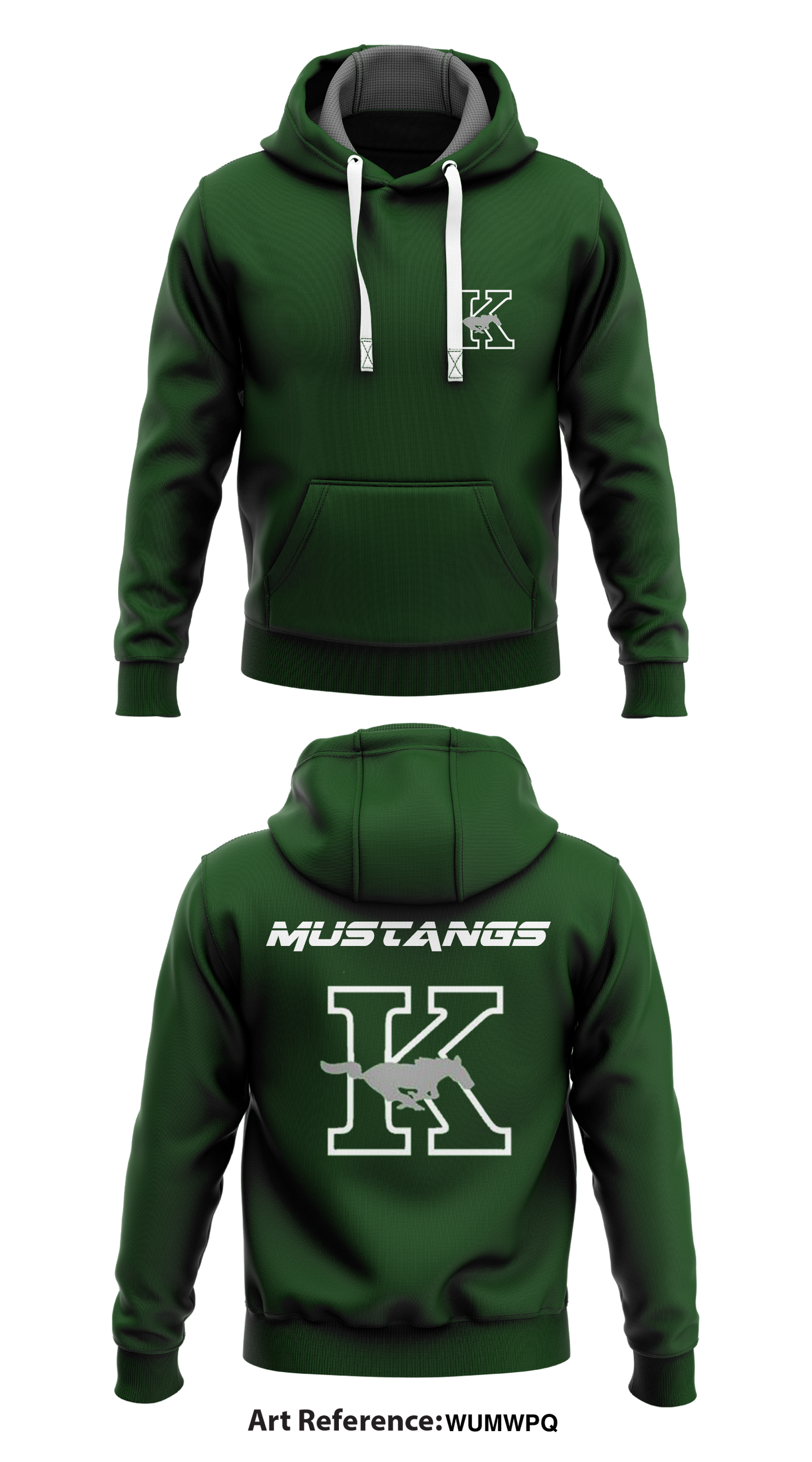 JFK Mustangs Store 1 Core Men's Hooded Performance Sweatshirt - wUMWPq