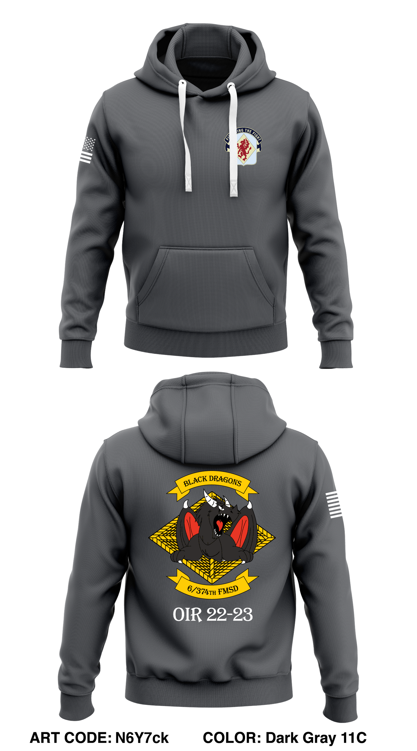 6/374 FMSD  Core Men's Hooded Performance Sweatshirt - N6Y7ck