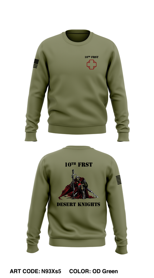 10th FRSD  Core Men's Crewneck Performance Sweatshirt - N93Xs5