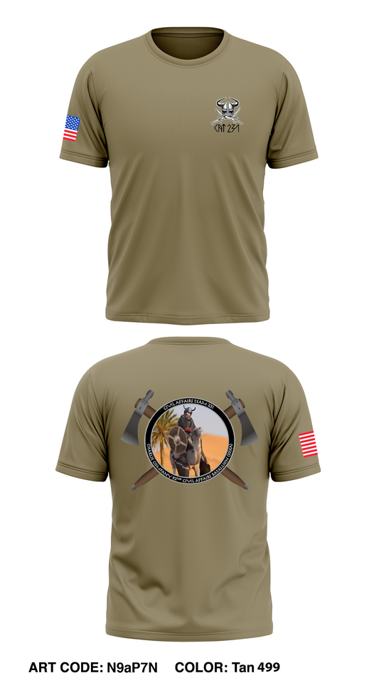 C Co. 92nd Civil Affairs Core Men's SS Performance Tee - N9aP7N