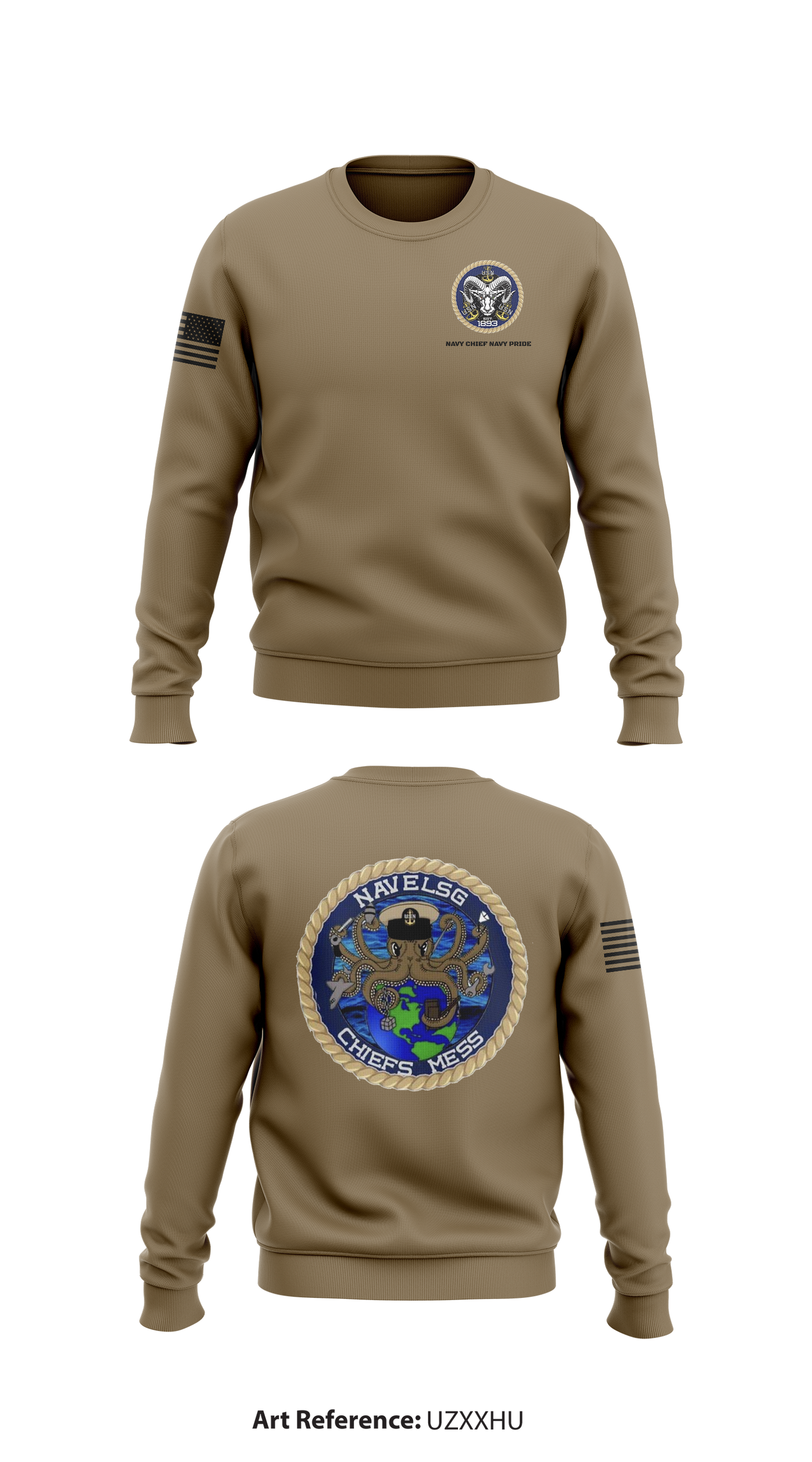 NAVELSG CPOA Store 1 Core Men's Crewneck Performance Sweatshirt - uzxxhu
