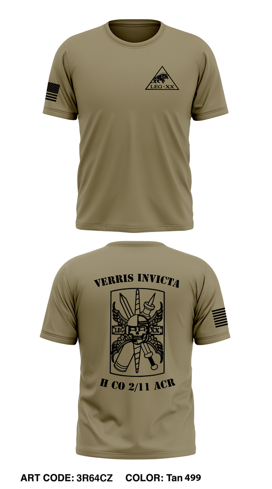 H CO, 2/11 ACR Core Men's SS Performance Tee - 3R64CZ
