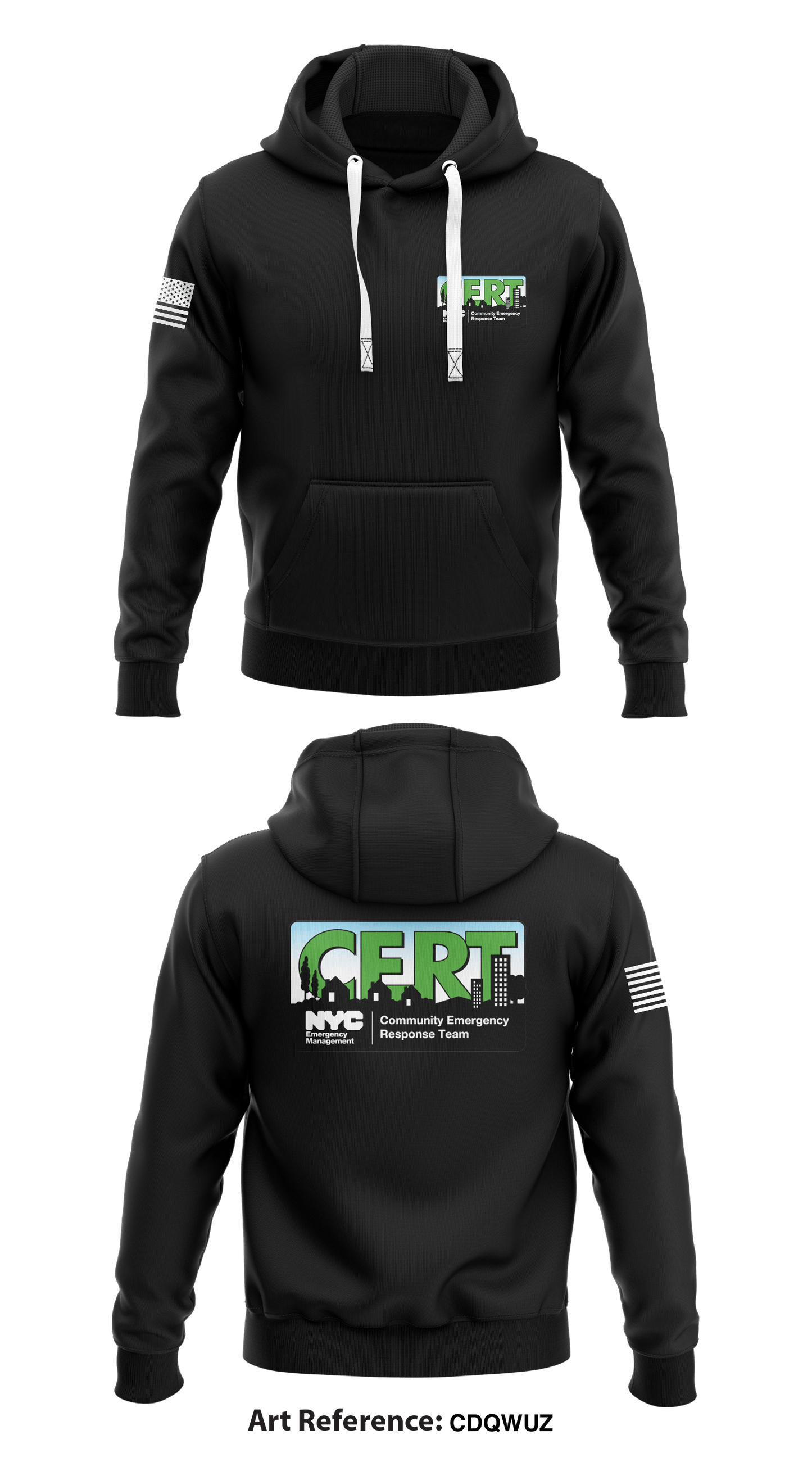 NYC Emergency Management CERT Store 1  Core Men's Hooded Performance Sweatshirt - CdqWuz