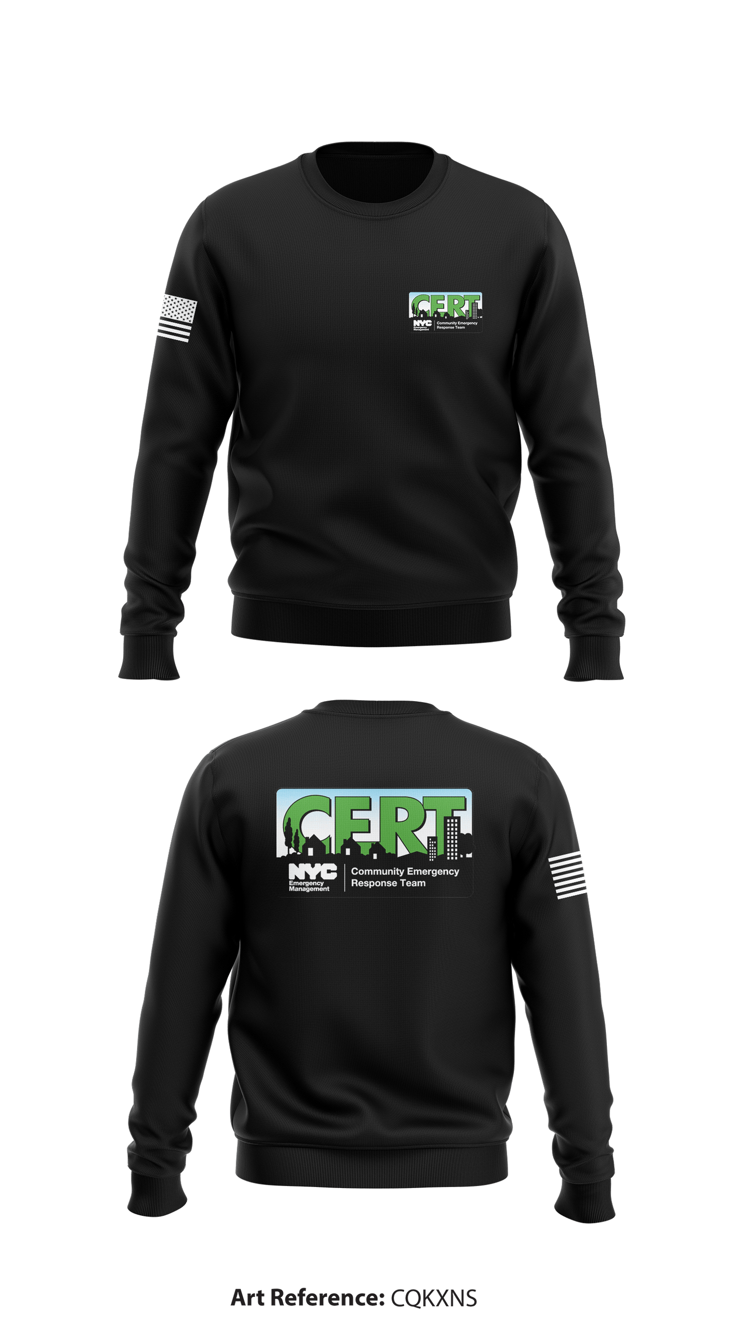 NYC Emergency Management CERT Store 1 Core Men's Crewneck Performance Sweatshirt - cQKxnS