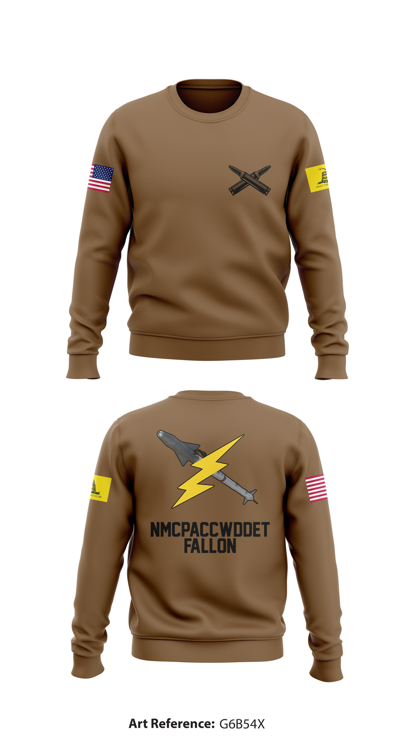 Naval Munitions Command Pacific Conus West Division Detachment Fallon Store 1 Core Men's Crewneck Performance Sweatshirt - g6b54X