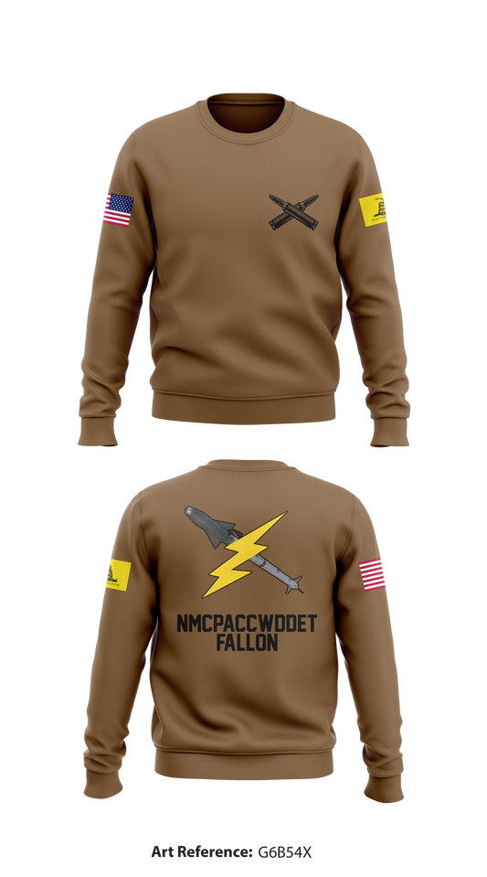 Naval Munitions Command Pacific Conus West Division Detachment Fallon Store 1 Core Men's Crewneck Performance Sweatshirt - g6b54X