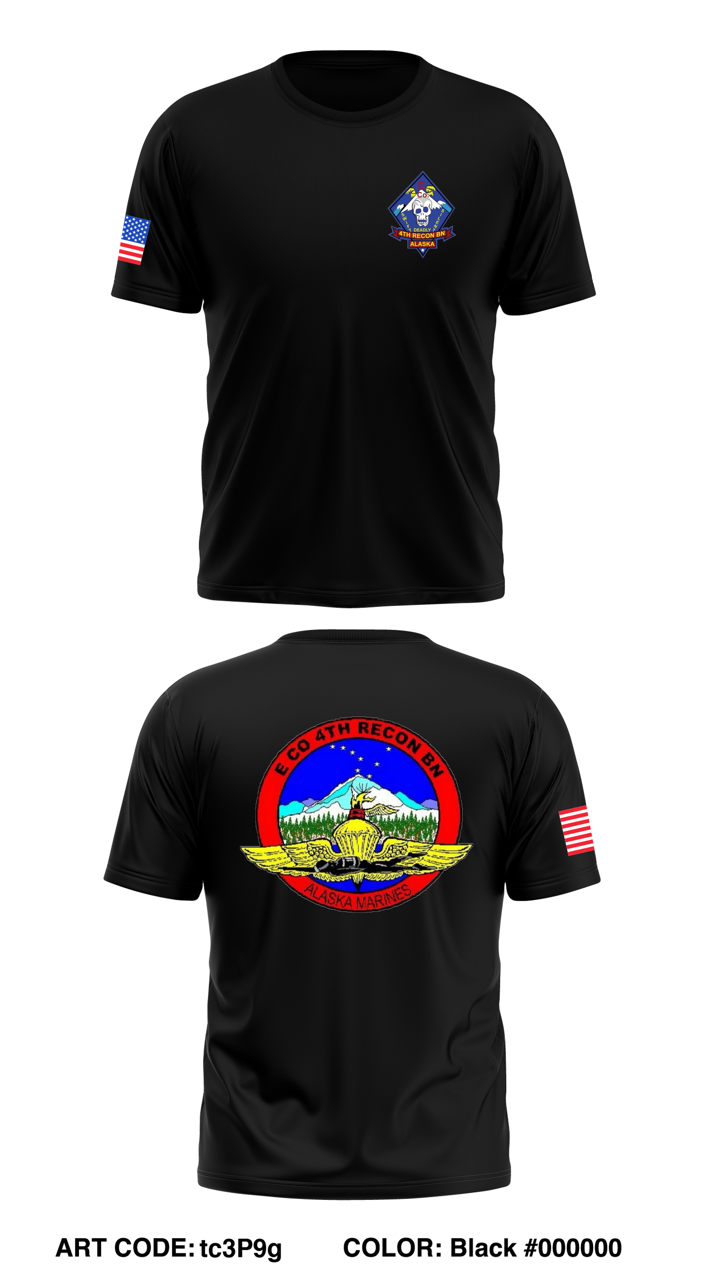 E Co, 4th RECON BN Core Men's SS Performance Tee - tc3P9g