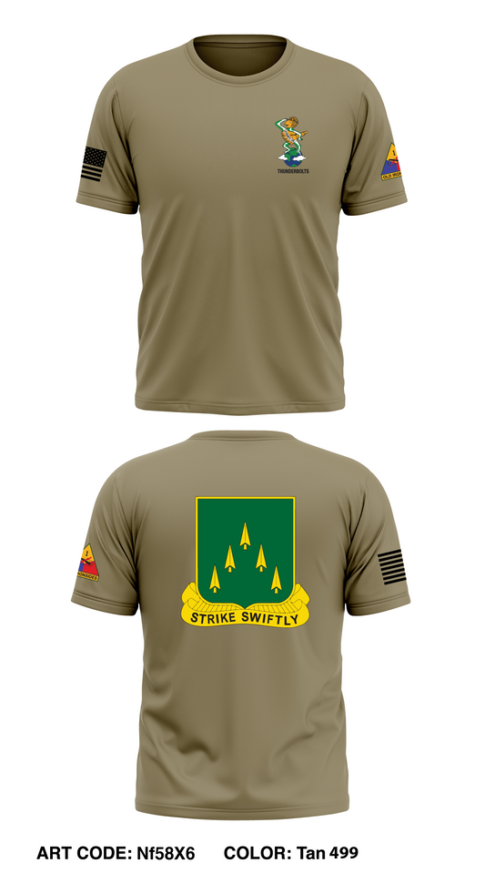 4th Battalion, 70th Armored Regiment, 1/1AD Core Men's SS Performance Tee - Nf58X6