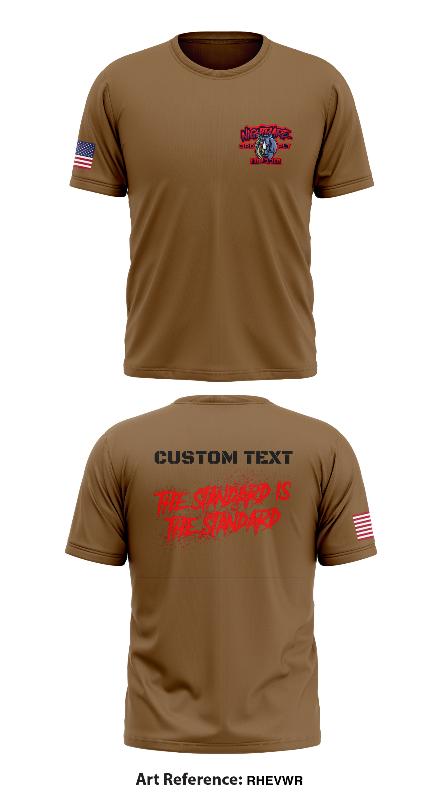 CUSTOM - Nightmare, 3rd PLT, I TRP, 3-3CR Store 1  Core Men's SS Performance Tee - rheVWr