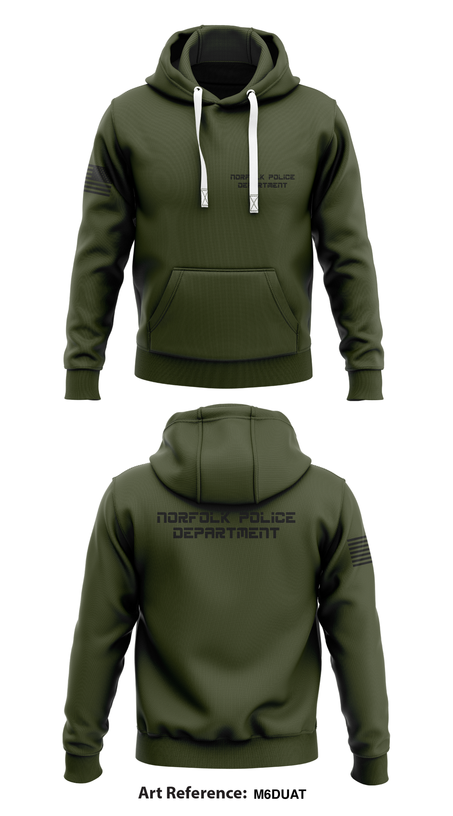 Norfolk Police Department Store 1 Core Men's Hooded Performance Sweatshirt - m6DuAT