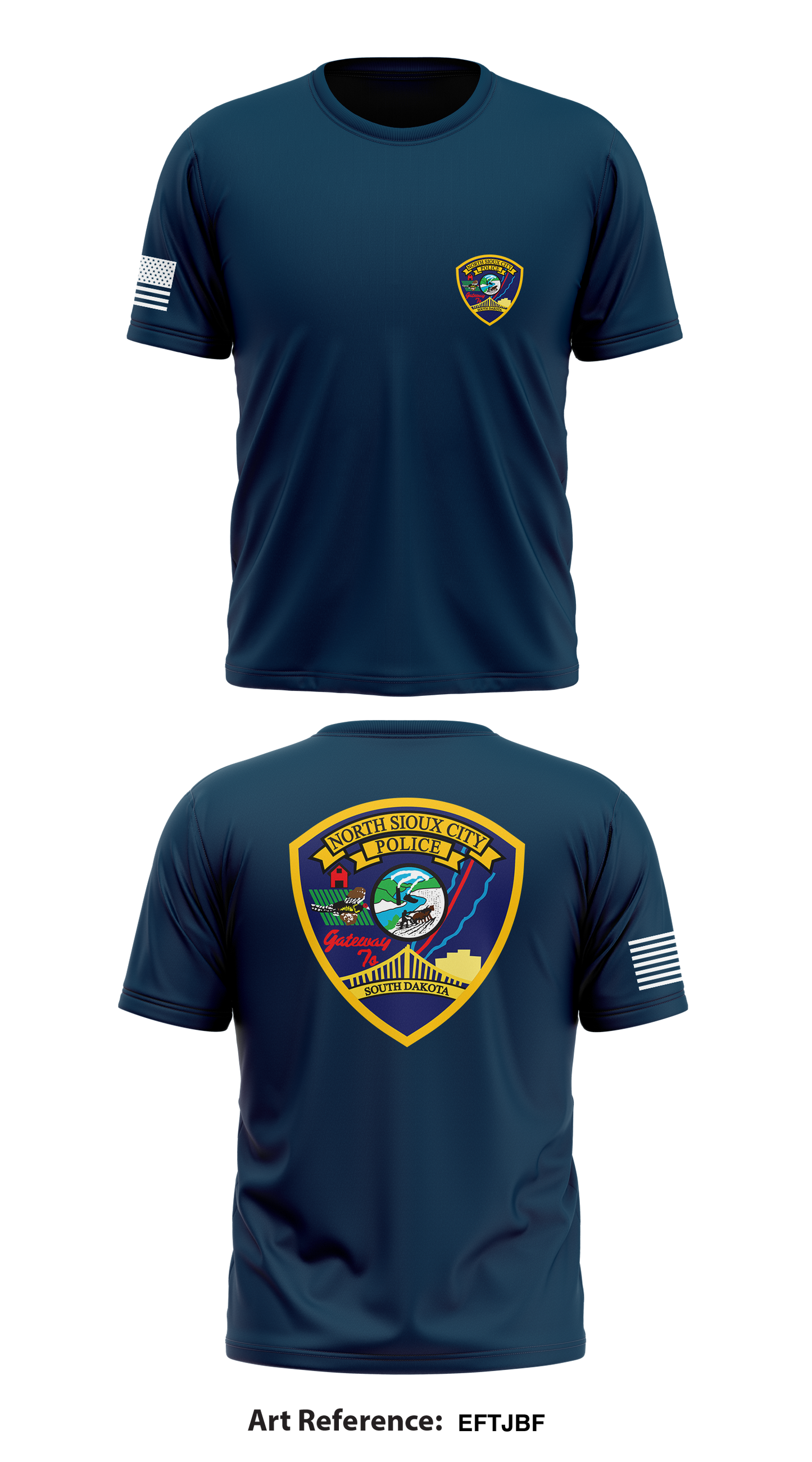 North Sioux City Police Department  Store 1 Core Men's SS Performance Tee - eFTjBf