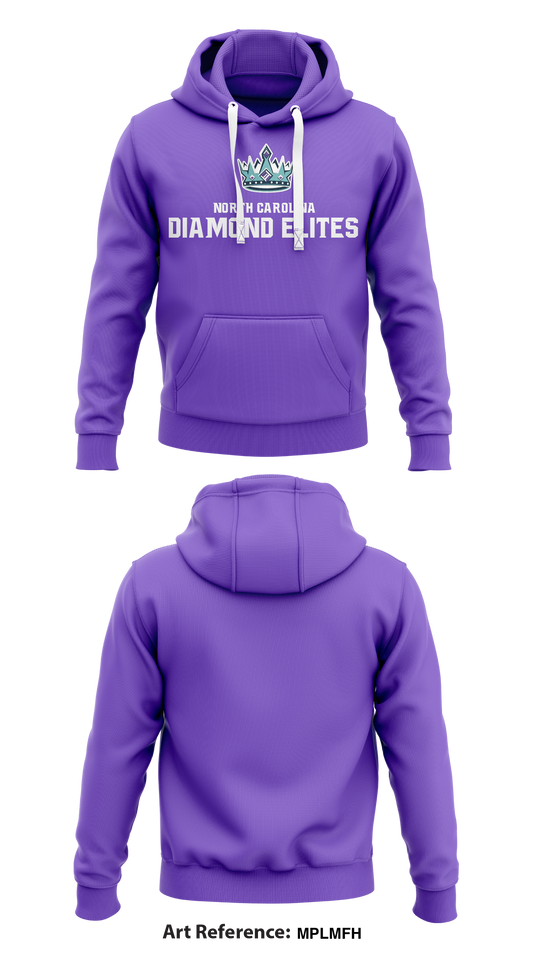 North Carolina Diamond Elite Core Men's Hooded Performance Sweatshirt - MPLMFH
