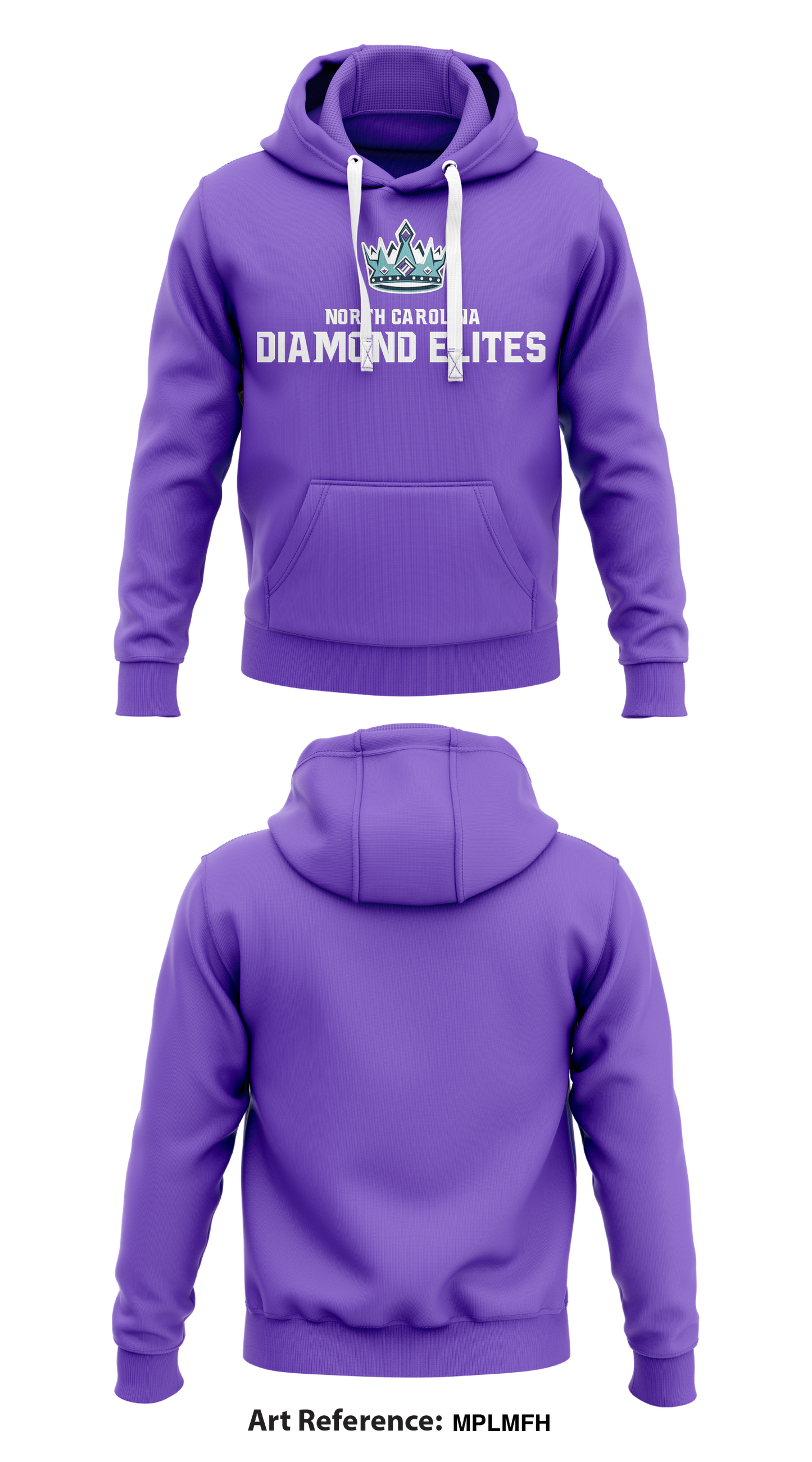North Carolina Diamond Elite Core Men's Hooded Performance Sweatshirt - MPLMFH
