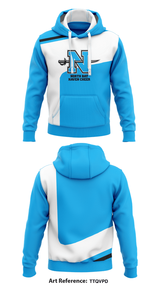 North Bay Haven Cheer  Core Men's Hooded Performance Sweatshirt - TTQvPD