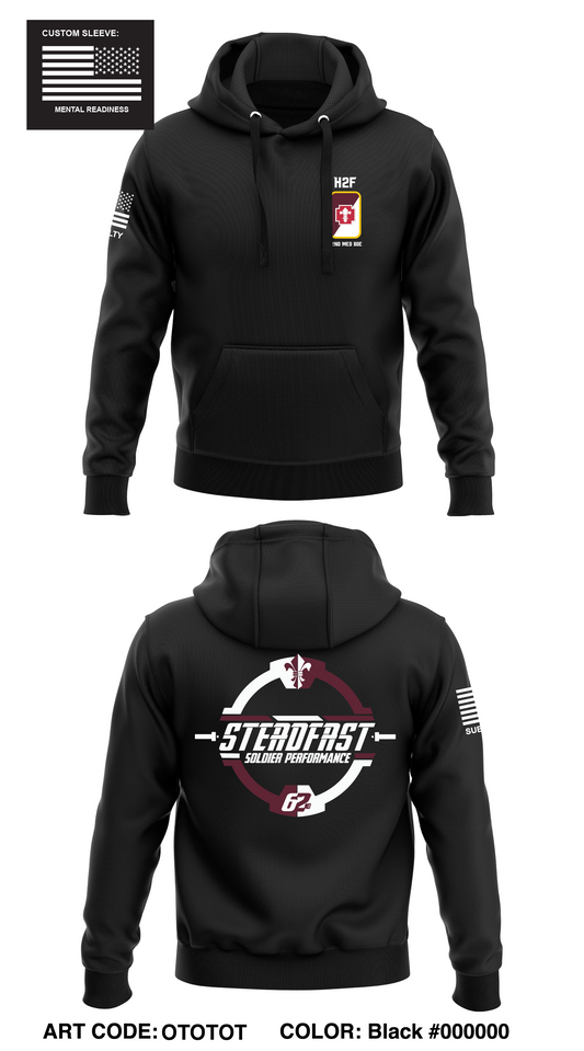 62nd Medical Brigade Store 1  Core Men's Hooded Performance Sweatshirt - OTOTOT