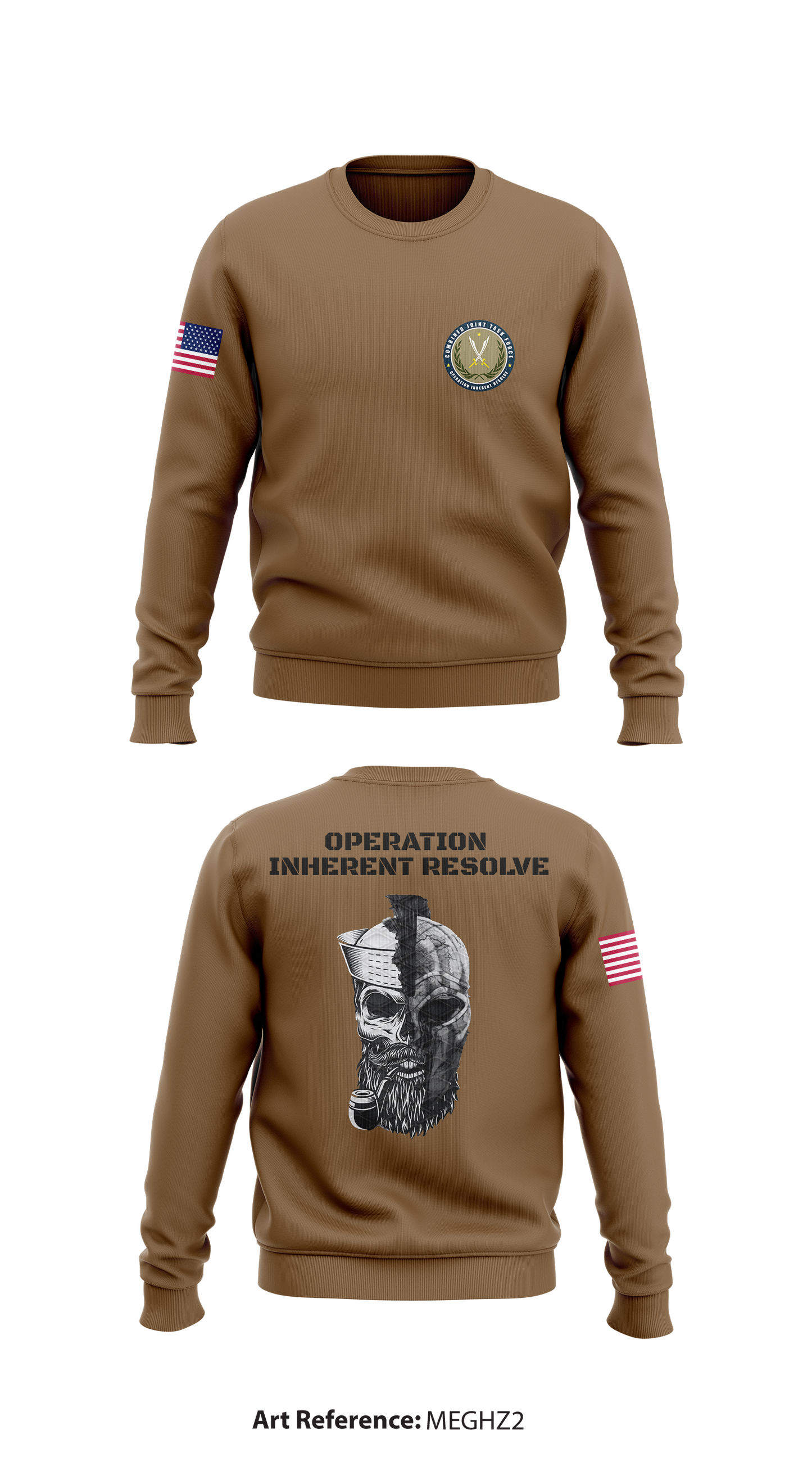 Operation inherent resolve Store 1 Core Men's Crewneck Performance Sweatshirt - mEghZ2