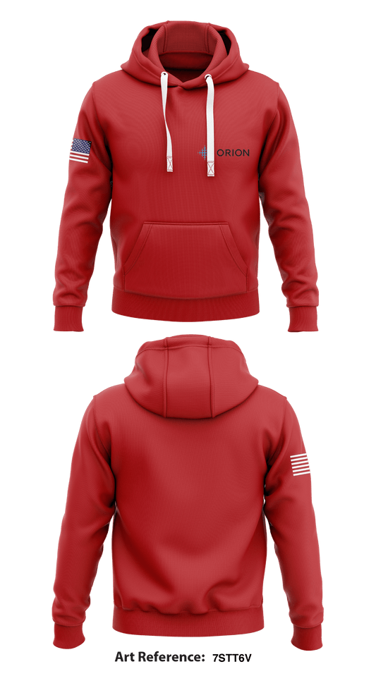 Orion Industries Veterans  Core Men's Hooded Performance Sweatshirt - 7sTt6V