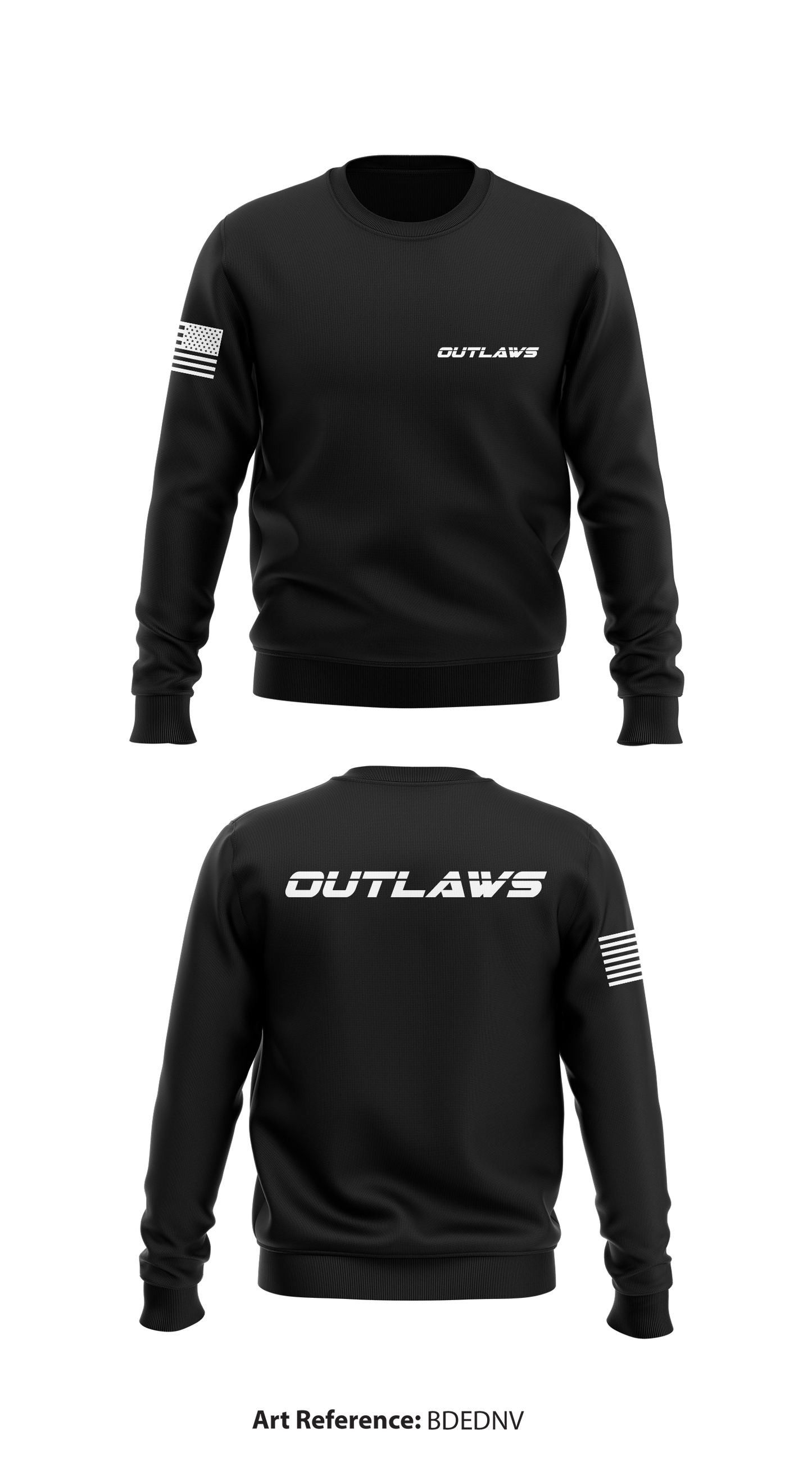 Outlaws Store 6 Core Men's Crewneck Performance Sweatshirt - BdednV