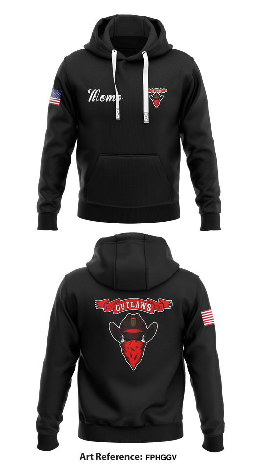 Outlaws Core Men's Hooded Performance Sweatshirt - fpHGGV