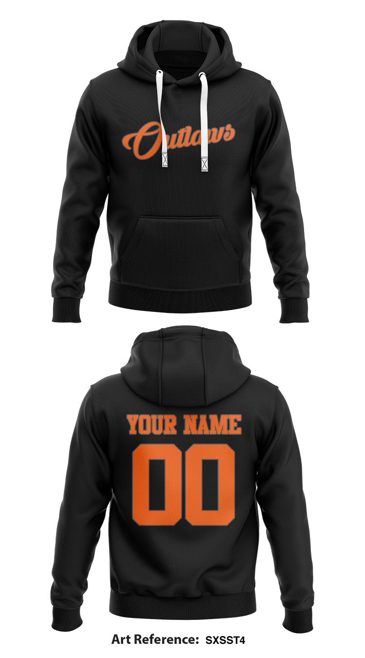 I4 Outlaws Store 1 Core Men's Hooded Performance Sweatshirt - sxSST4