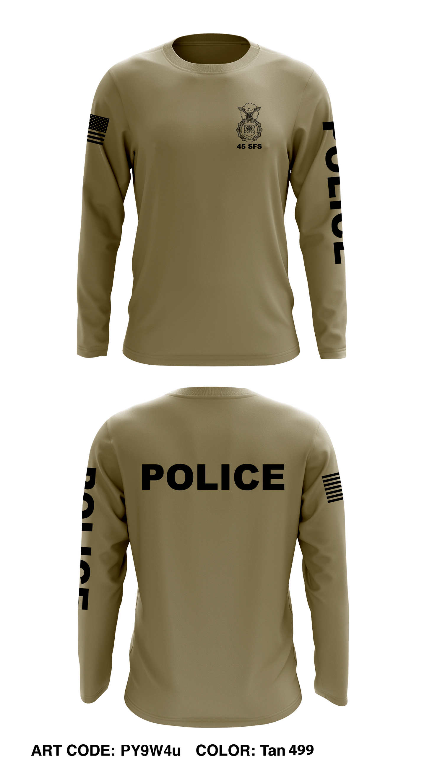 45th SFS Core Men's LS Performance Tee - PY9W4u