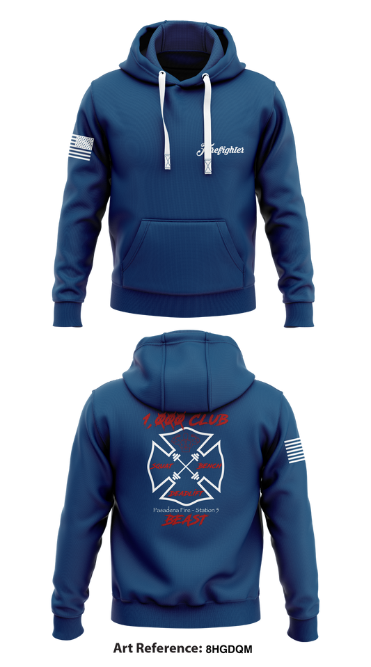 Pasadena Fire Station 5 Store 1  Core Men's Hooded Performance Sweatshirt - 8hgDqm