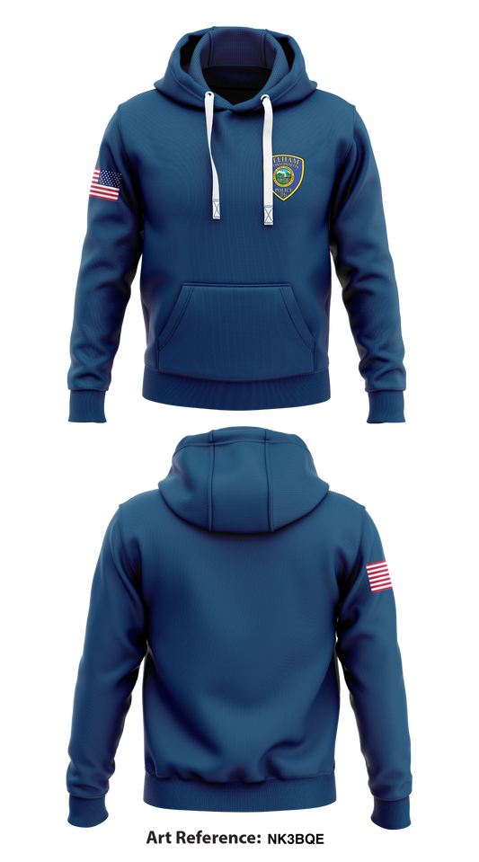 Pelham Police Department, Pelham Massachusetts  Store 1  Core Men's Hooded Performance Sweatshirt - nk3BQE