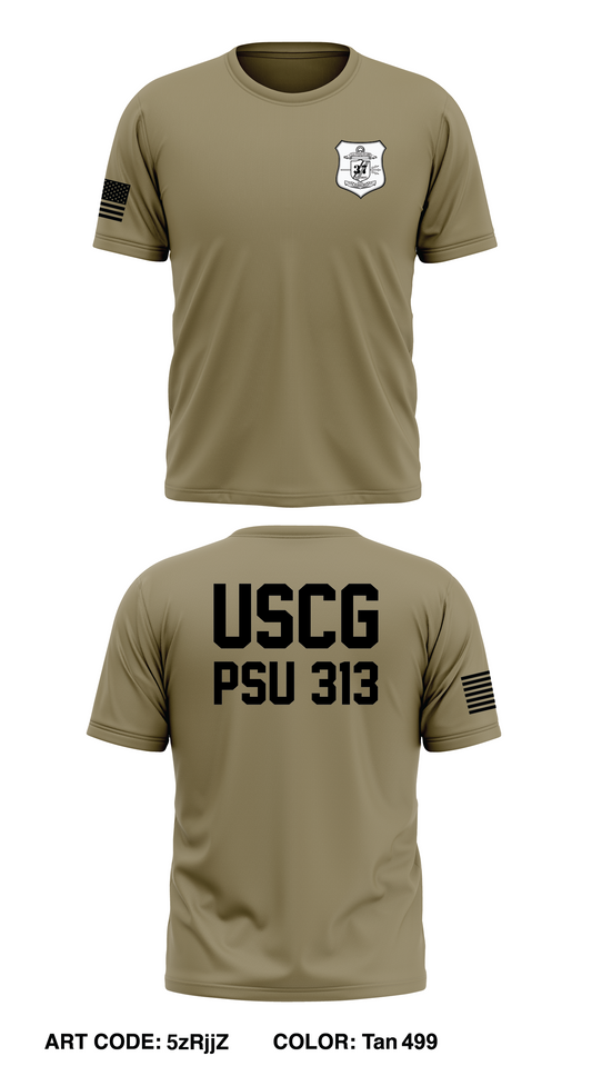 Port Security Unit 313 Store 1 Core Men's SS Performance Tee - 5zRjjZ