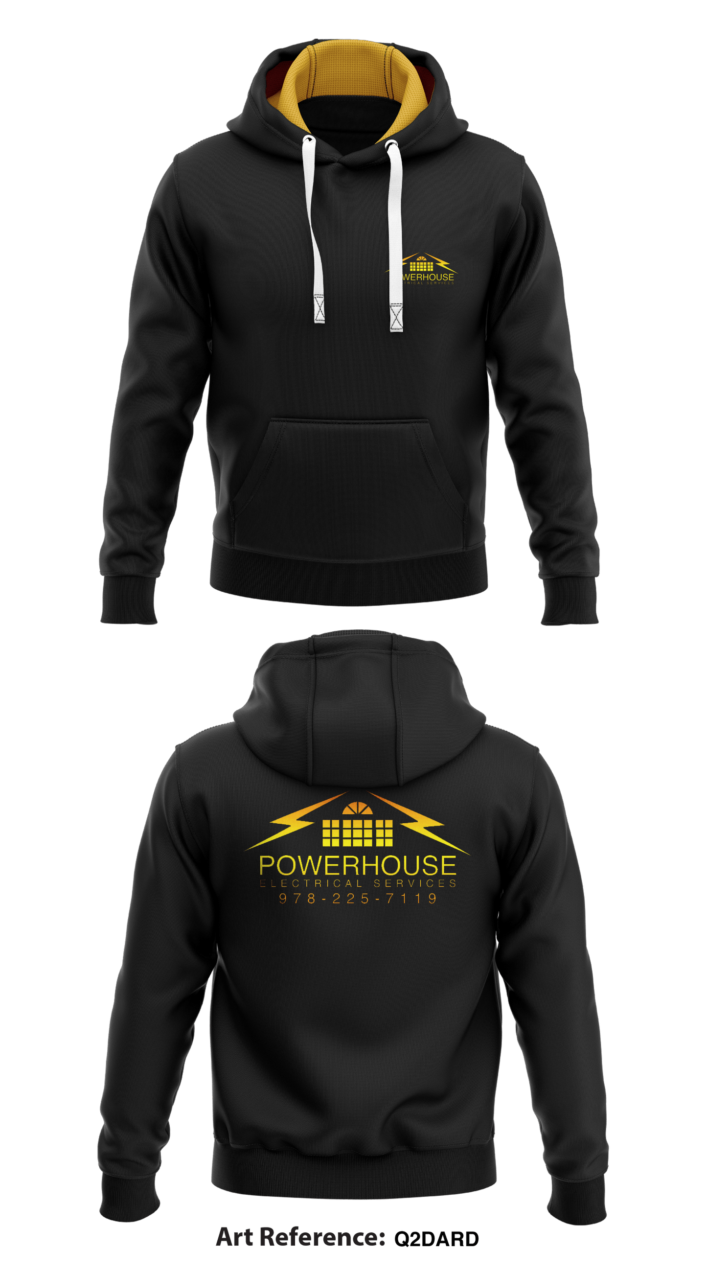 Powerhouse Electrical Services, Inc. Store 1  Core Men's Hooded Performance Sweatshirt - Q2DarD