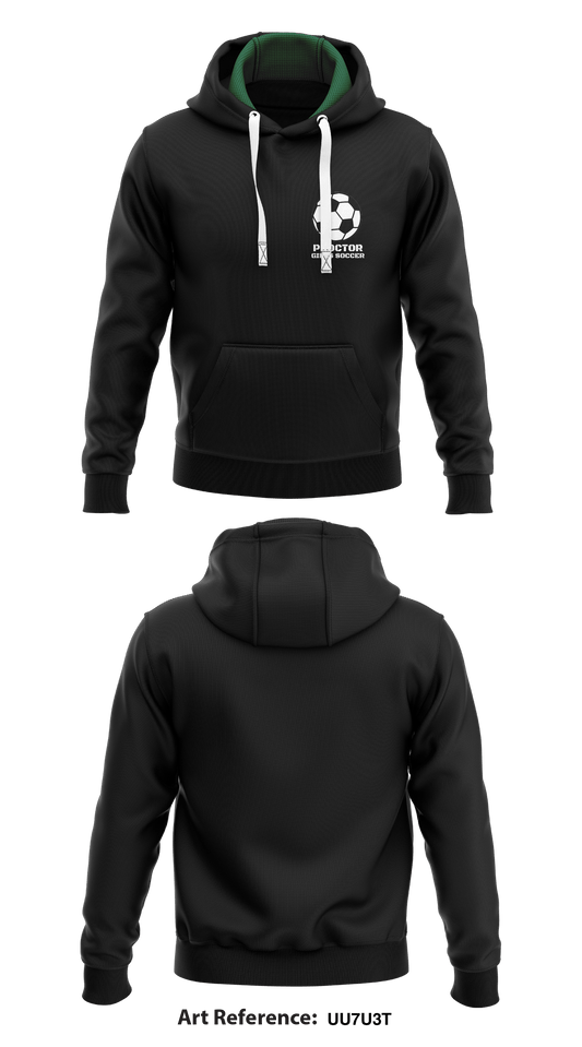 Proctor Girls Soccer  Core Men's Hooded Performance Sweatshirt - 7DKdT4