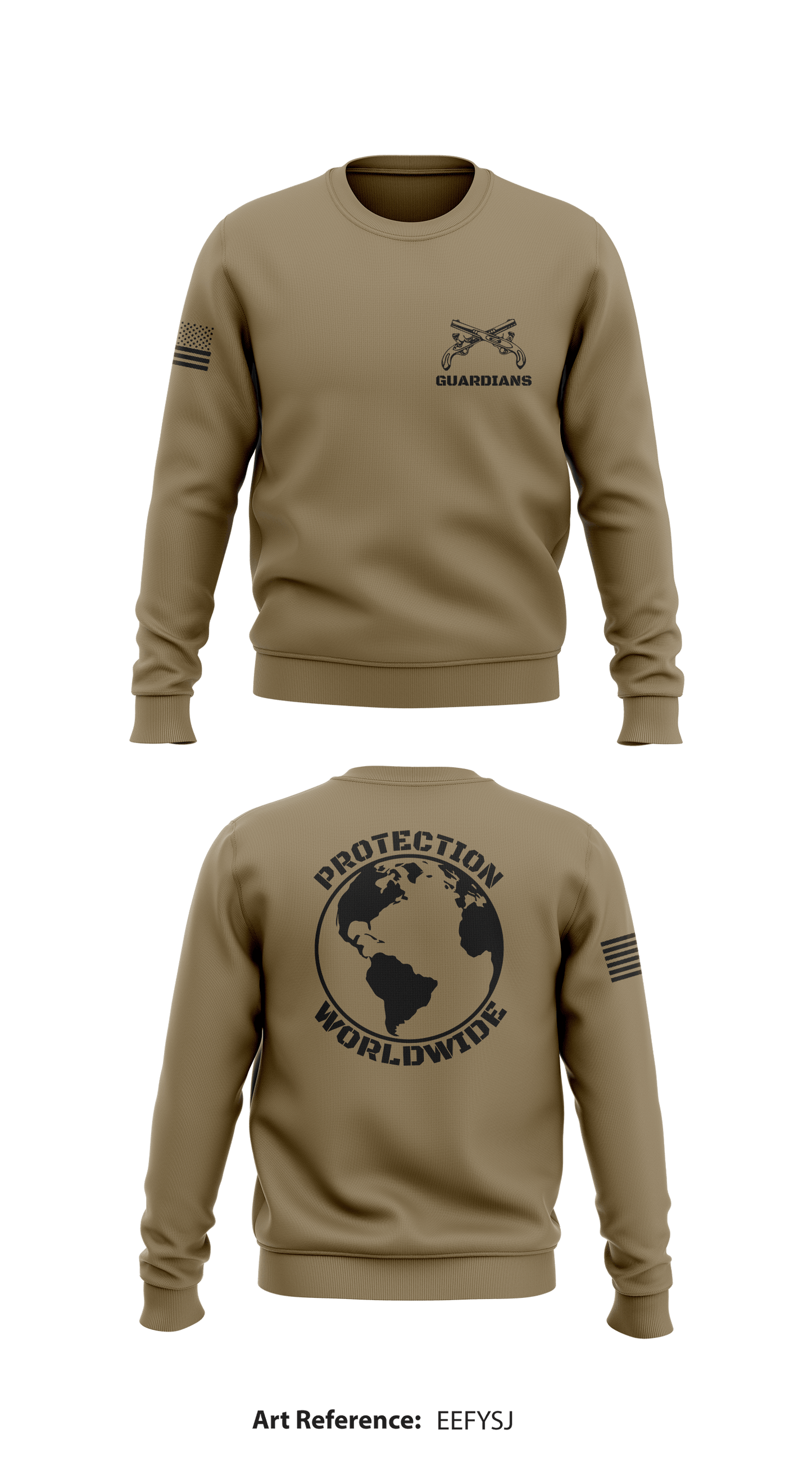 Protective Services Battalion Store 1 Core Men's Crewneck Performance Sweatshirt - EEFySJ