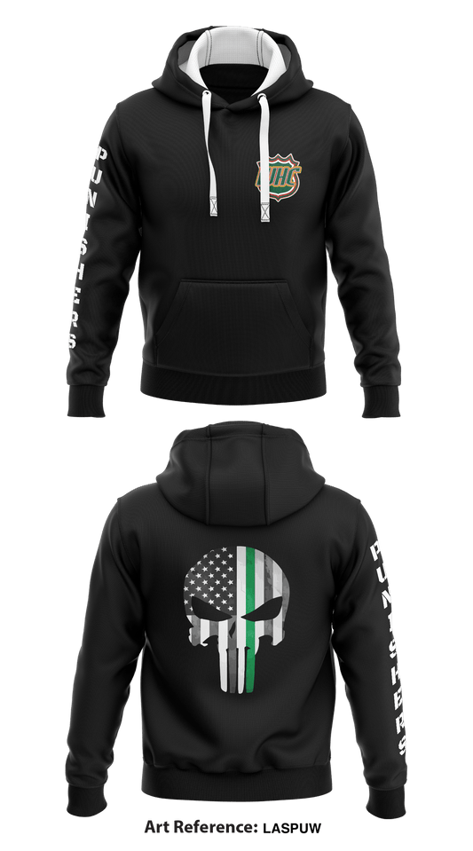 WHC Punishers  Core Men's Hooded Performance Sweatshirt - LaSPUW