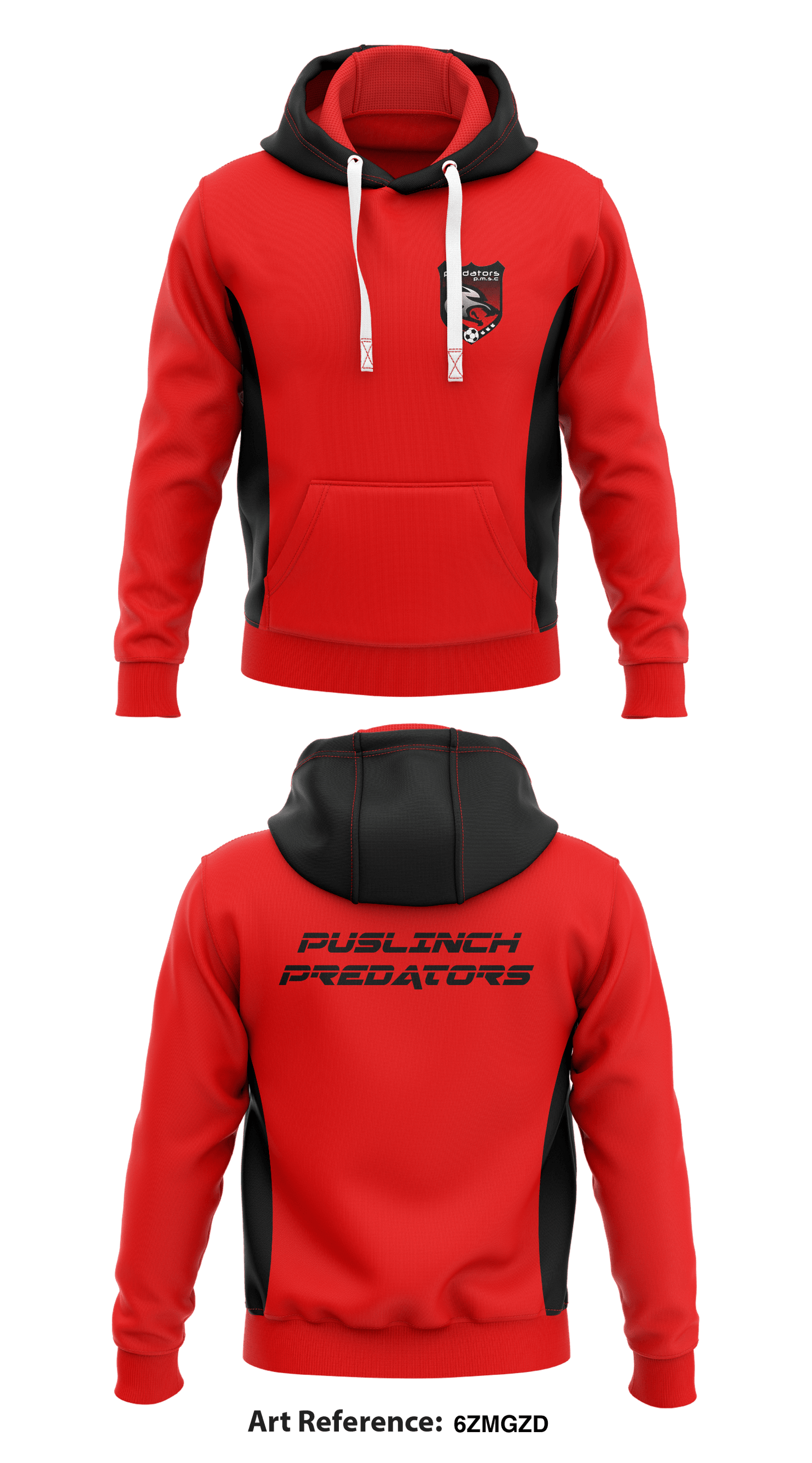 Puslinch Predators Store 1 Core Men's Hooded Performance Sweatshirt - 6zmgzd