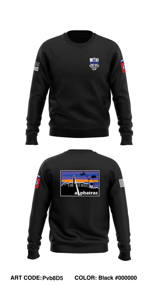 A CO, 1st BN, 325th AIR Core Men's Crewneck Performance Sweatshirt - Pvb8D5