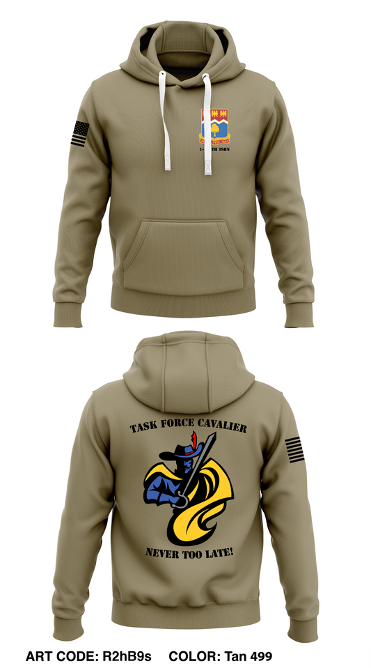 1-311TH TSBN TASK FORCE CAVALIER  Core Men's Hooded Performance Sweatshirt - R2hB9s
