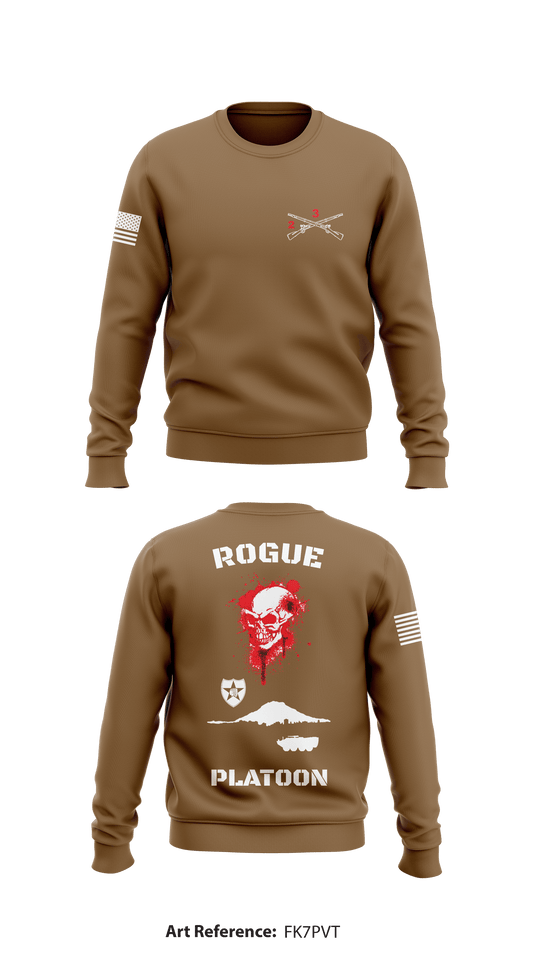 Rogue Platoon Store 1 Core Men's Crewneck Performance Sweatshirt - FK7Pvt