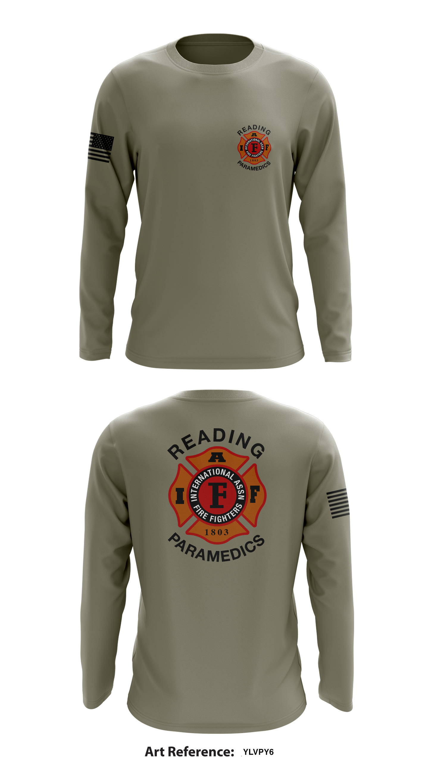 Reading Fire Department Paramedics Store 1 Core Men's LS Performance Tee - yLvpY6