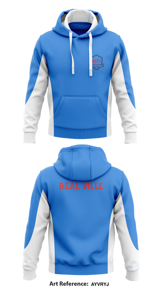 Real Ville Store 1 Core Men's Hooded Performance Sweatshirt - AYvRyj