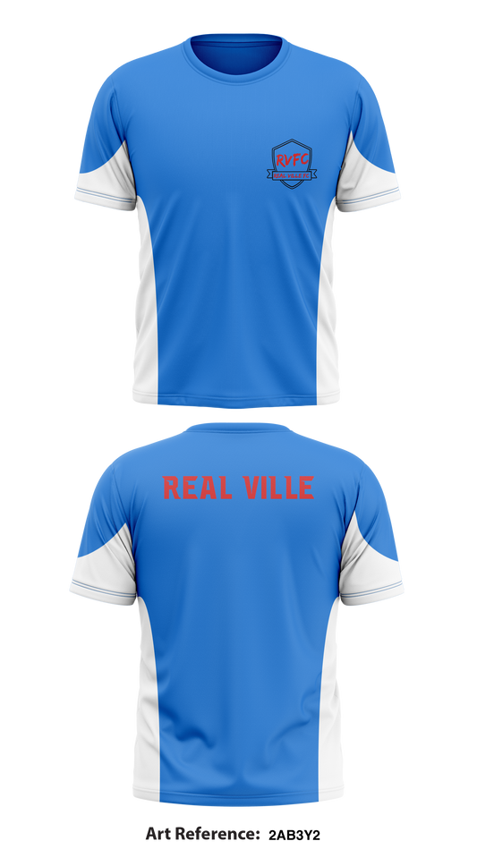 Real Ville Store 1 Core Men's SS Performance Tee - 2AB3Y2