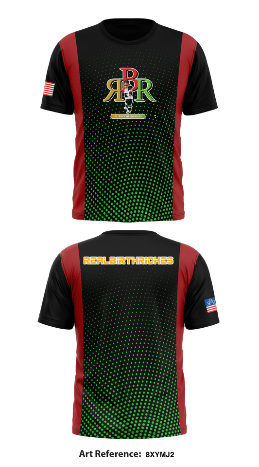 Real Birth Riches Store 2 Core Men's SS Performance Tee - 8xymJ2