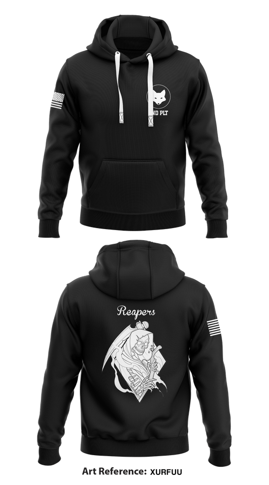 Alpha Company 4th BEB 2-1AD Store 1 Core Men's Hooded Performance Sweatshirt - XurFuu