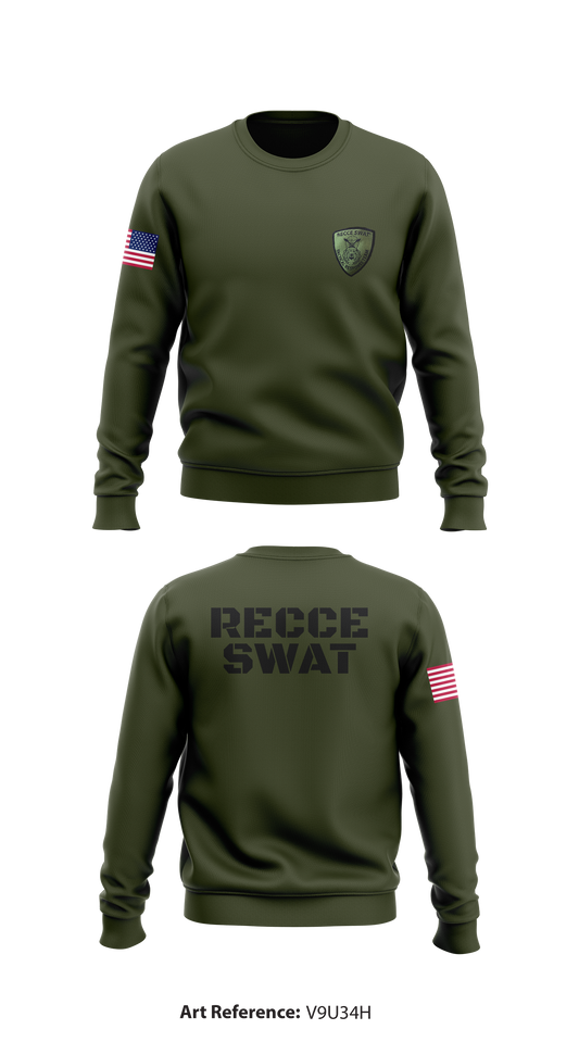 Recce Swat Store 1 Core Men's Crewneck Performance Sweatshirt - v9U34h