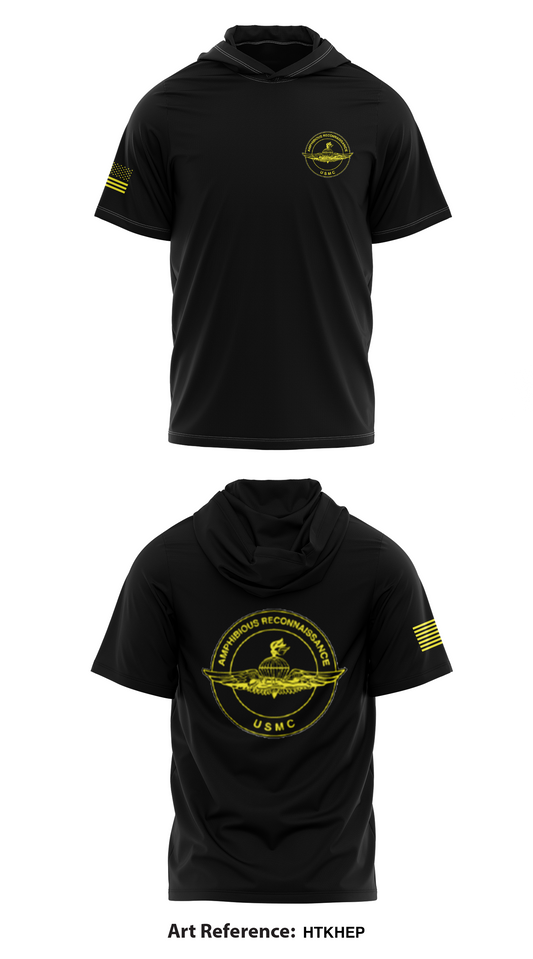 Recon Store 1 Short Sleeve  Core Men's Hooded Performance Sweatshirt - hTkHEP