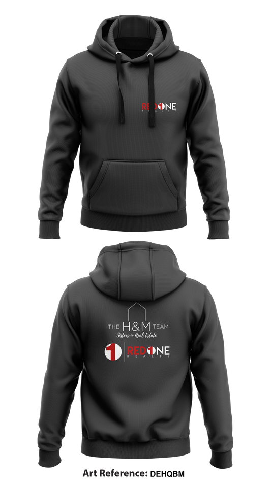 The H&M Team at Red 1 Realty Store 1  Core Men's Hooded Performance Sweatshirt - DEHqbm