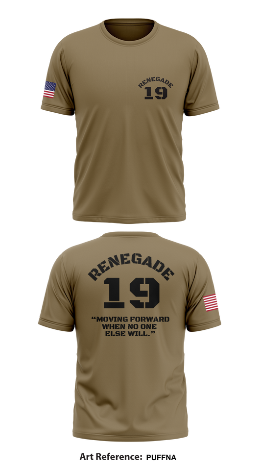 Renegade 19 Store 1 Core Men's SS Performance Tee - PUFFNA